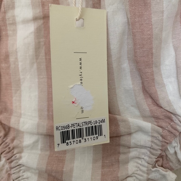 $90 Rylee Cru Set Ruffle Tube Top Flutter Bloomer - Picture 7 of 13